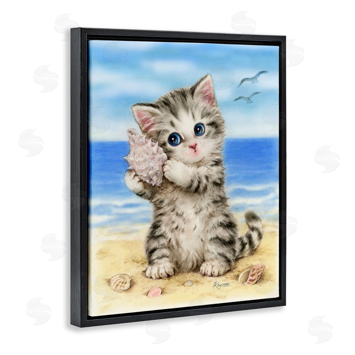 Kayomi Harai Kitten with Conch Shell