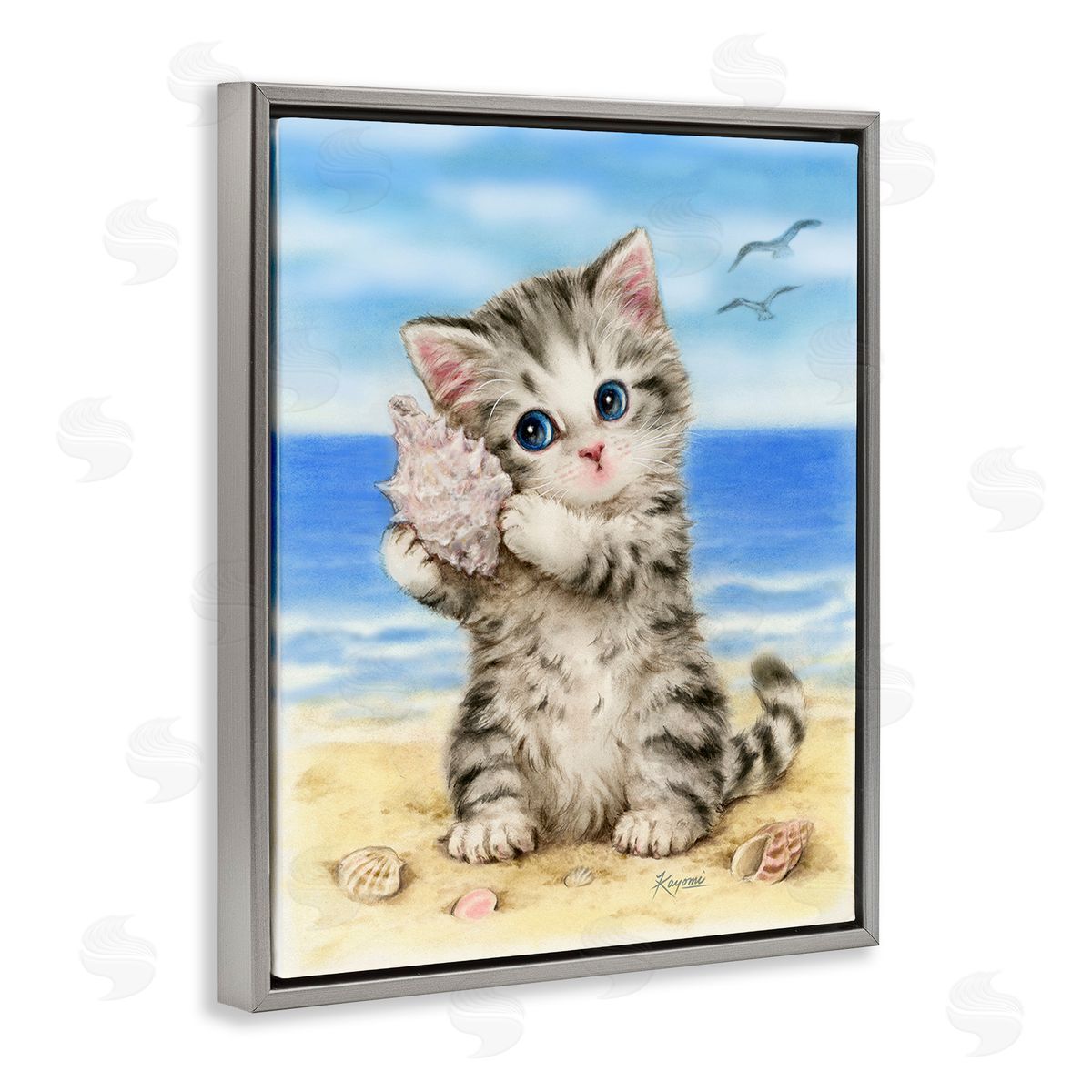 Kayomi Harai Kitten with Conch Shell
