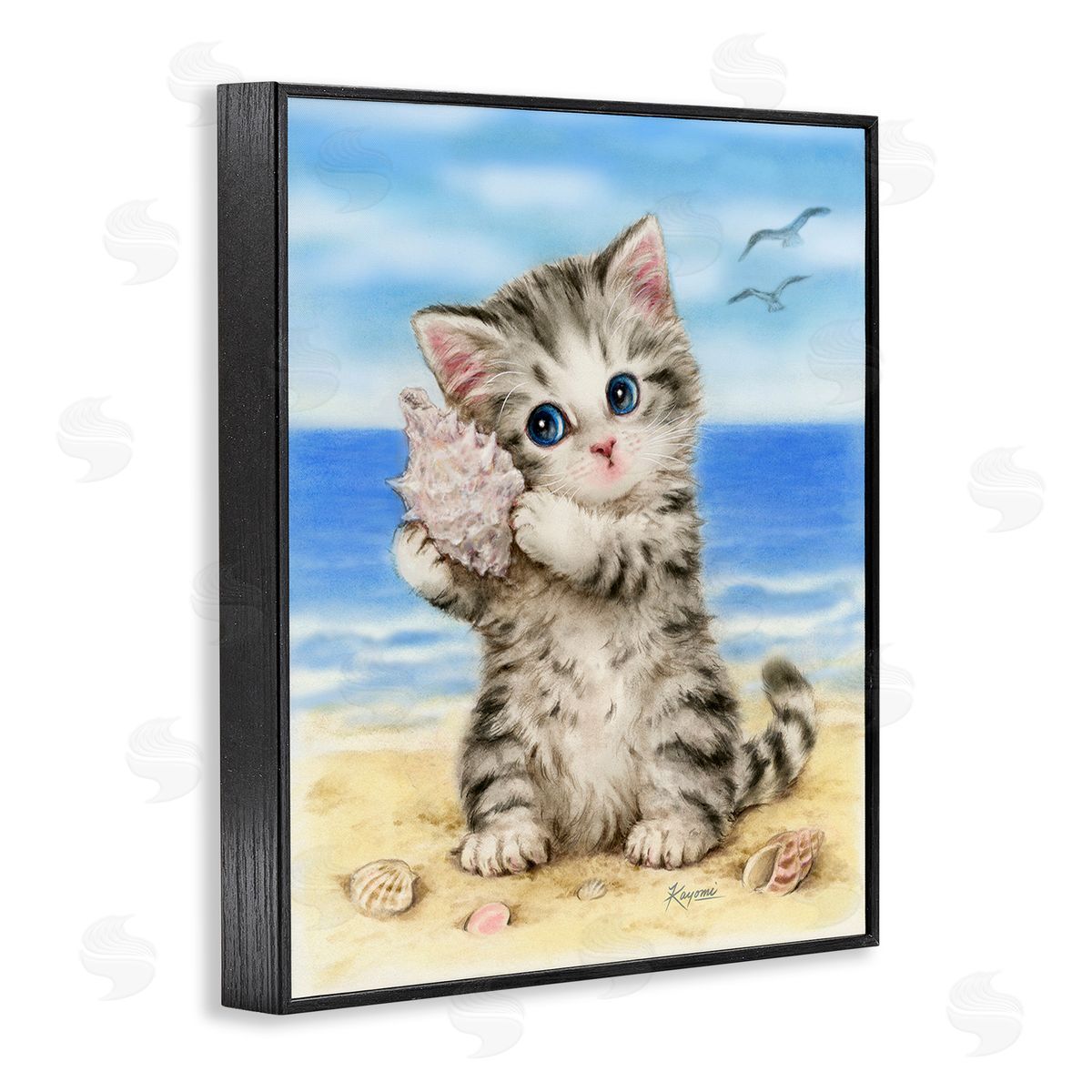 Kayomi Harai Kitten with Conch Shell