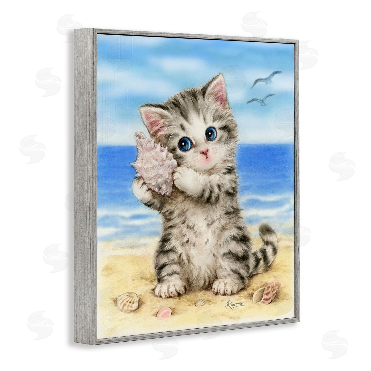 Kayomi Harai Kitten with Conch Shell