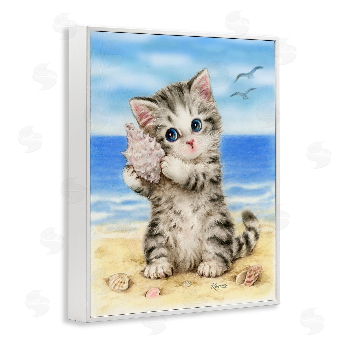 Kayomi Harai Kitten with Conch Shell