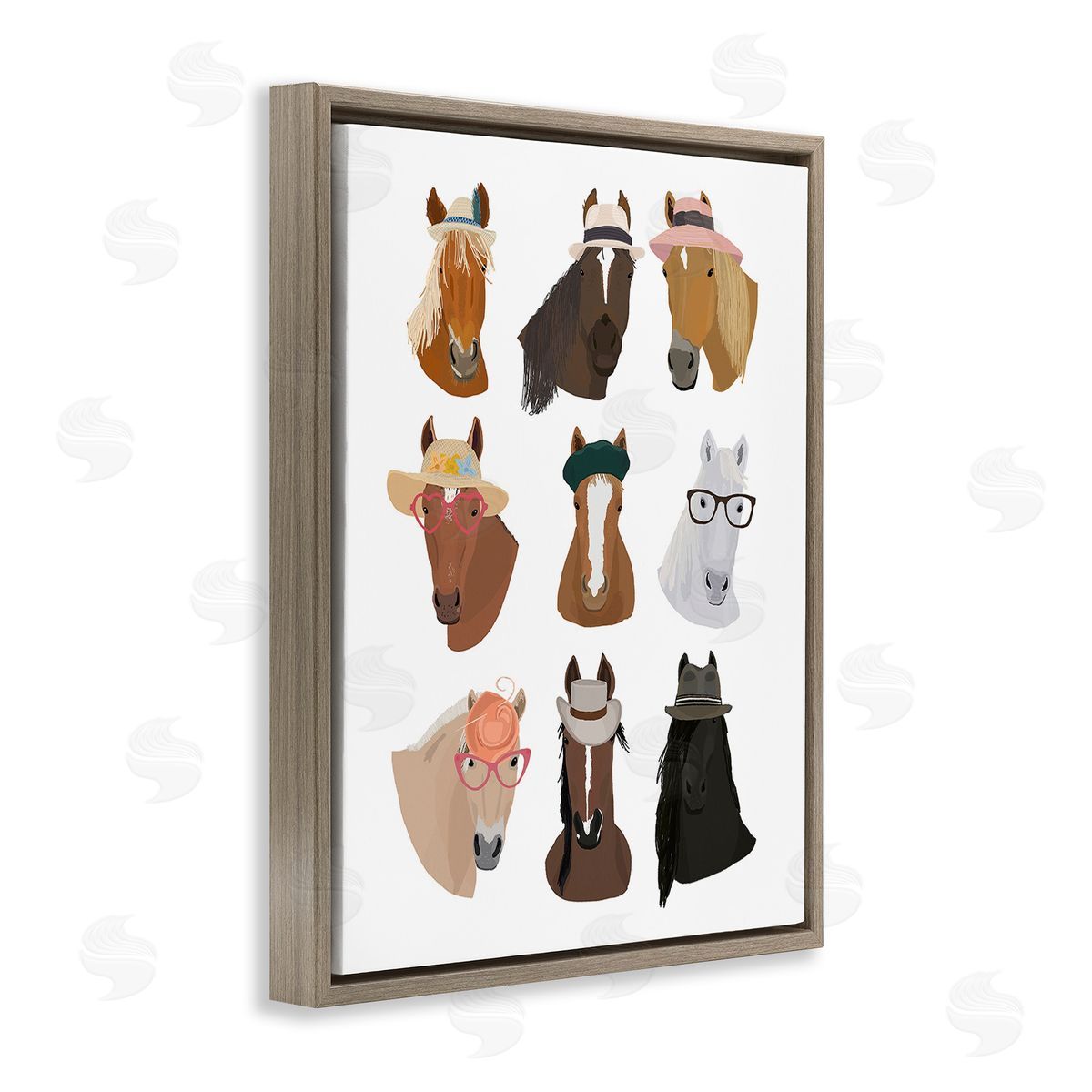 Hanna Melin Horses with Various Hats