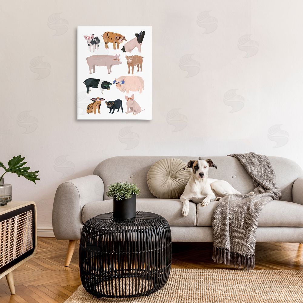 Hanna Melin Hipster Pigs in Glasses