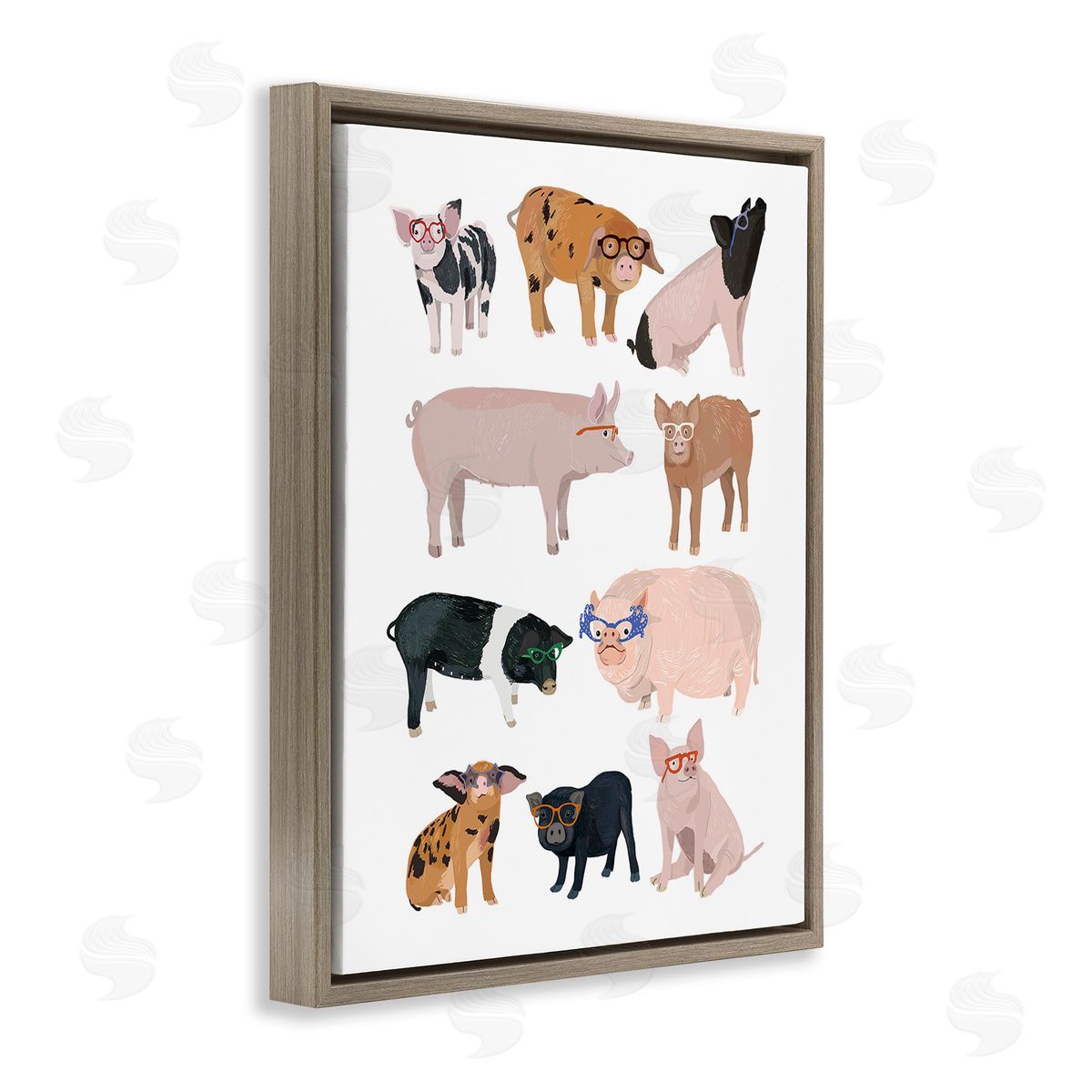 Hanna Melin Hipster Pigs in Glasses