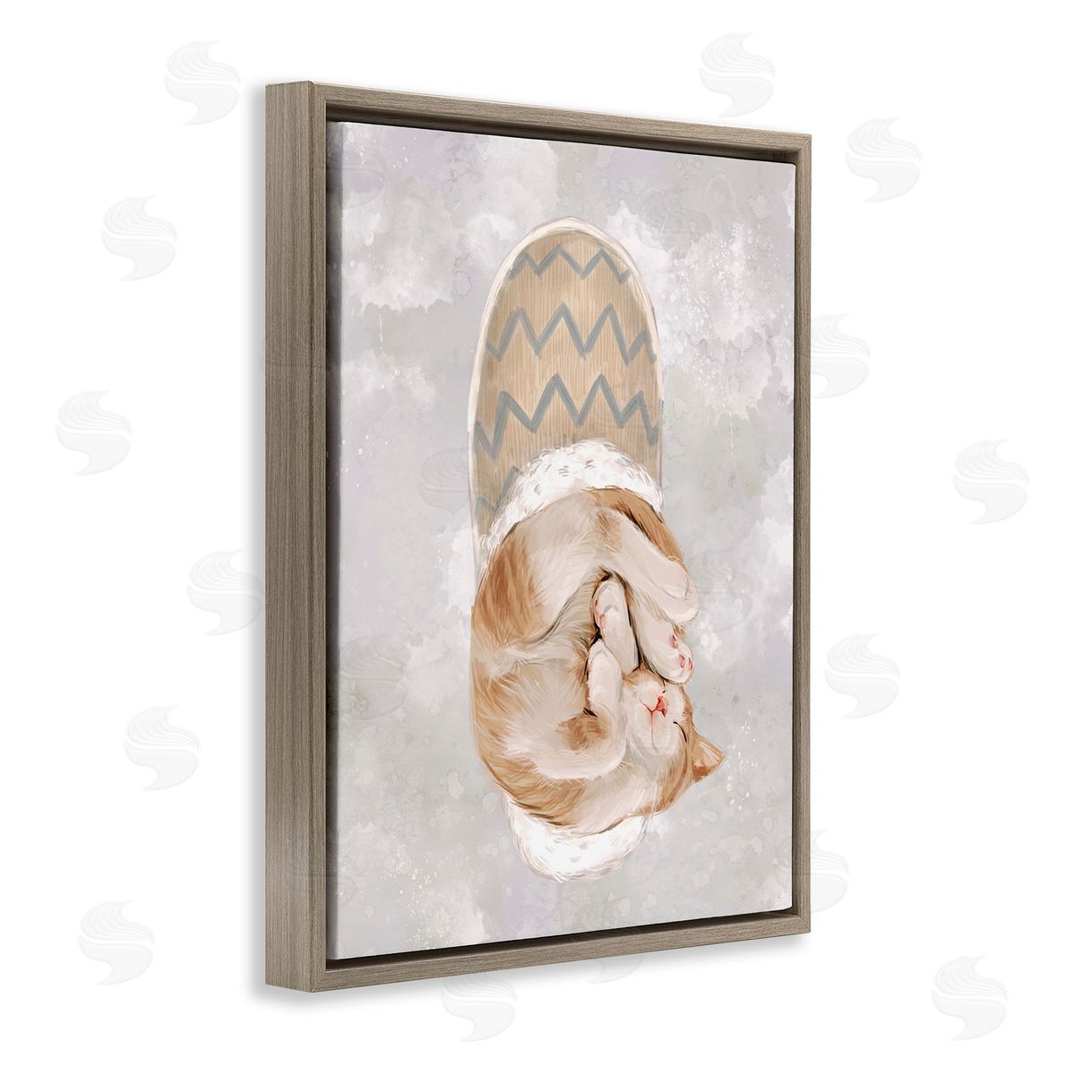 Ziwei Li Kitten Sleeping in Slipper