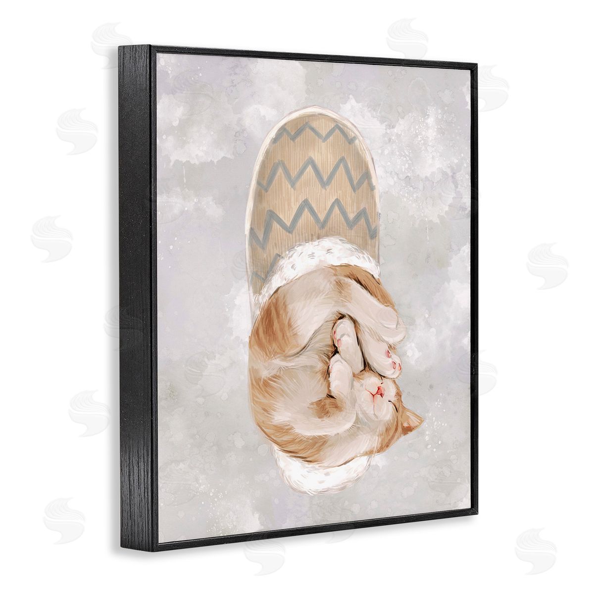 Ziwei Li Kitten Sleeping in Slipper