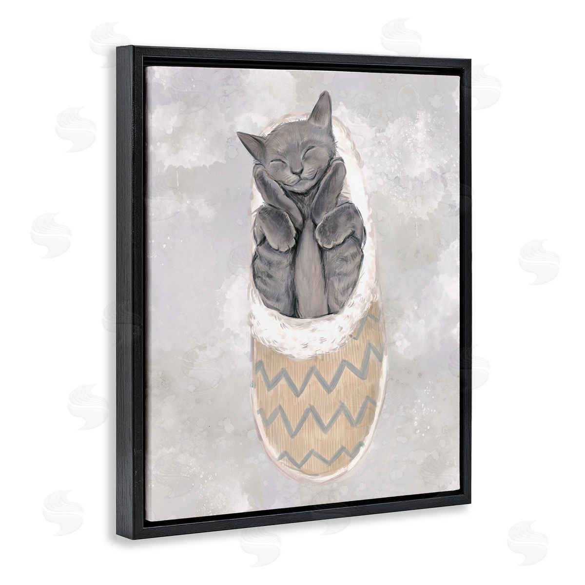 Ziwei Li Grey Kitten Sleeping