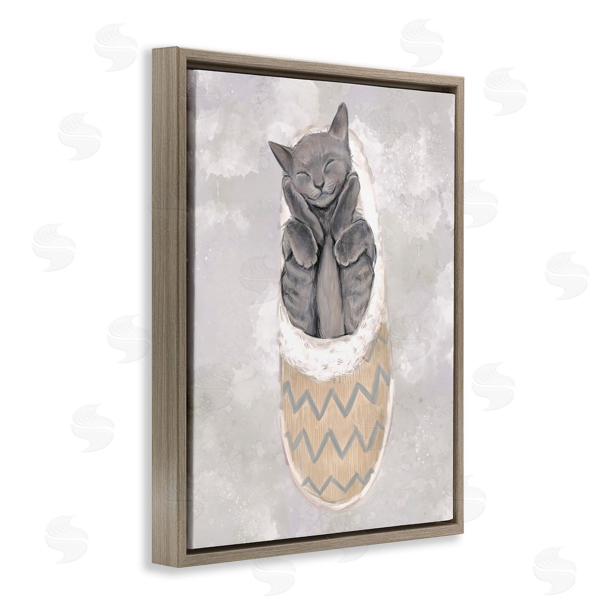 Ziwei Li Grey Kitten Sleeping