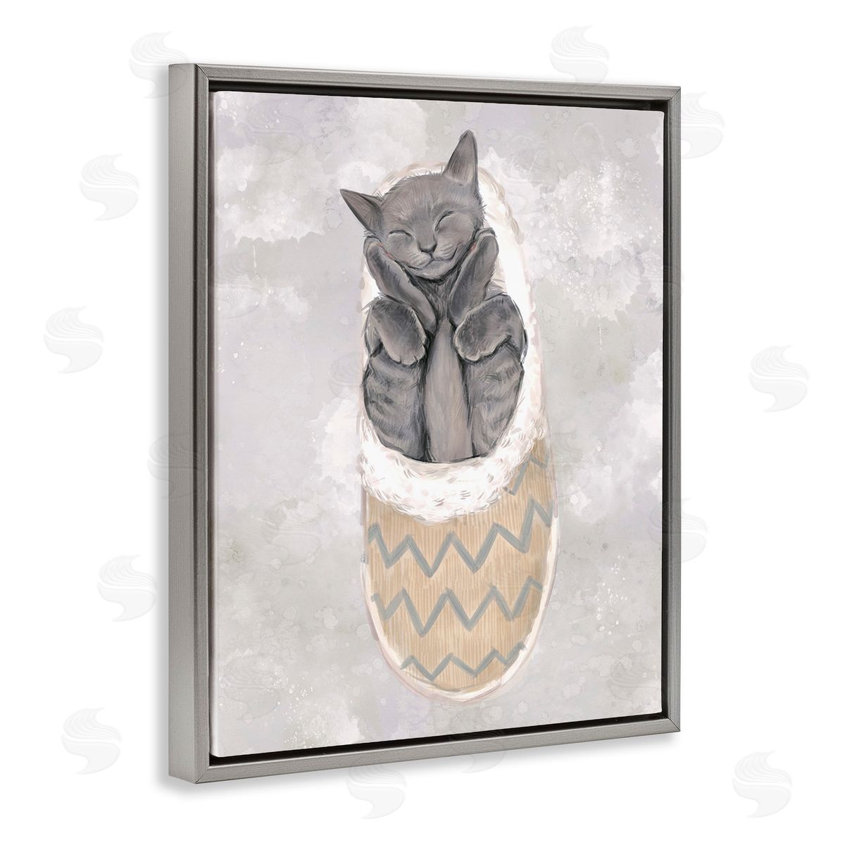 Ziwei Li Grey Kitten Sleeping