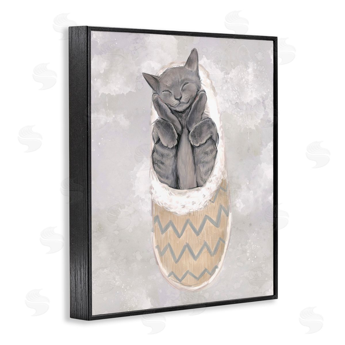 Ziwei Li Grey Kitten Sleeping