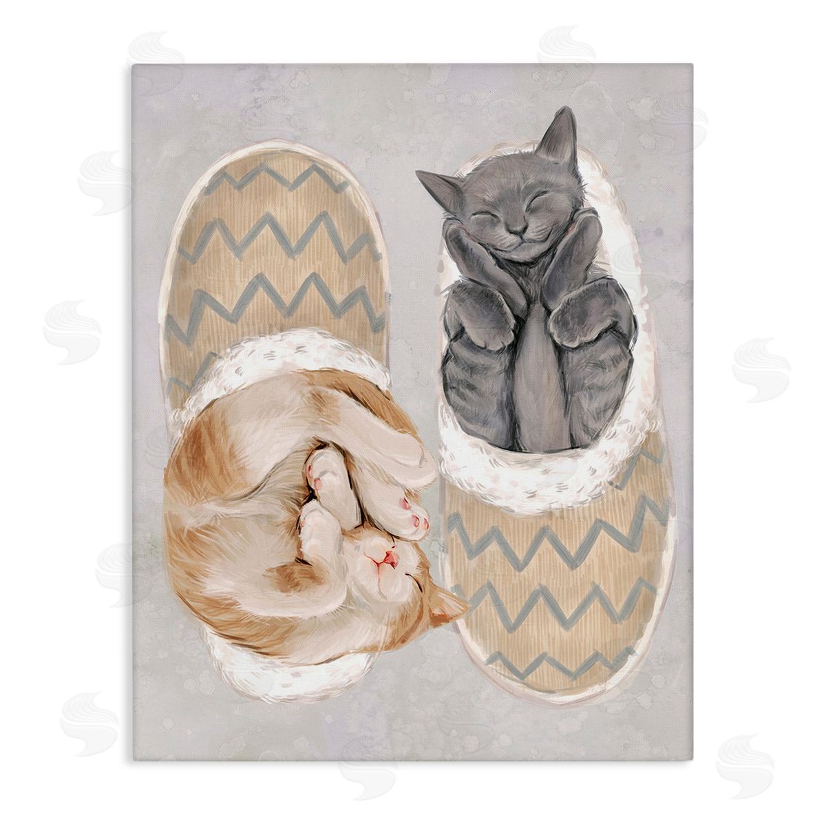 Ziwei Li Kittens In Slippers