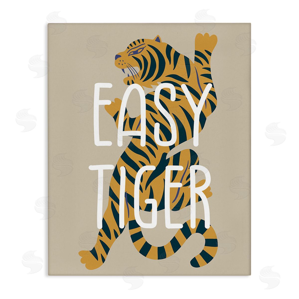 Stupell Studio Neutral Easy Tiger
