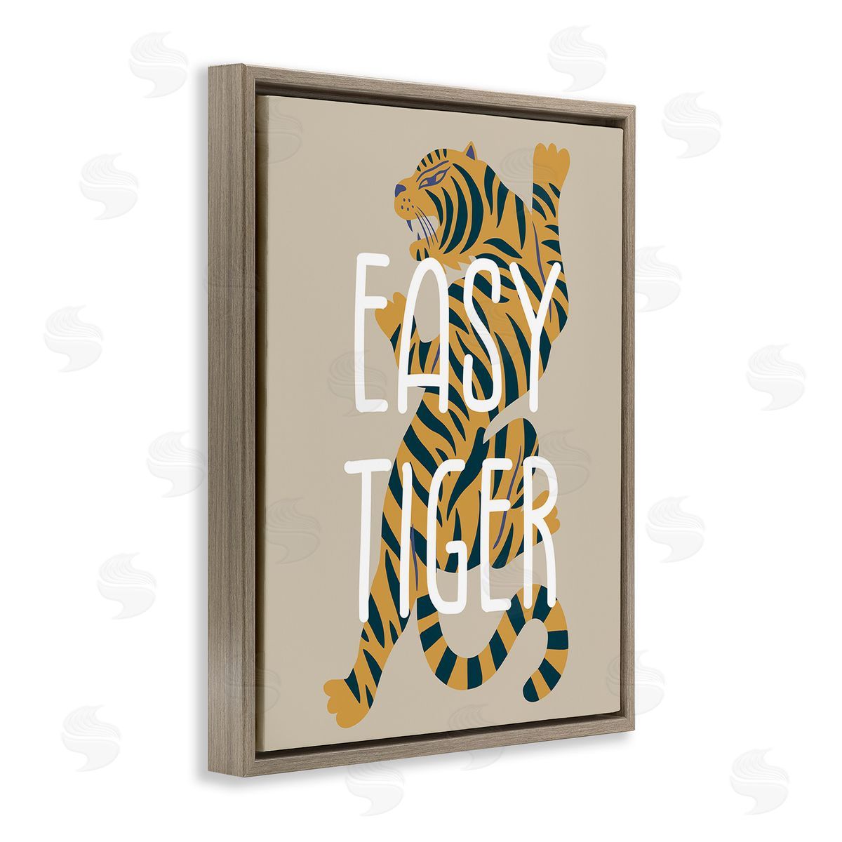 Stupell Studio Neutral Easy Tiger