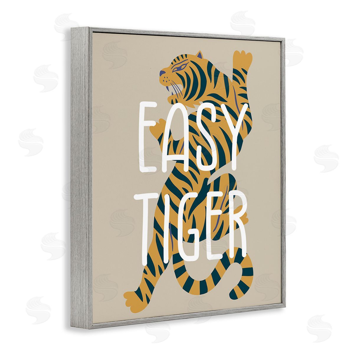 Stupell Studio Neutral Easy Tiger