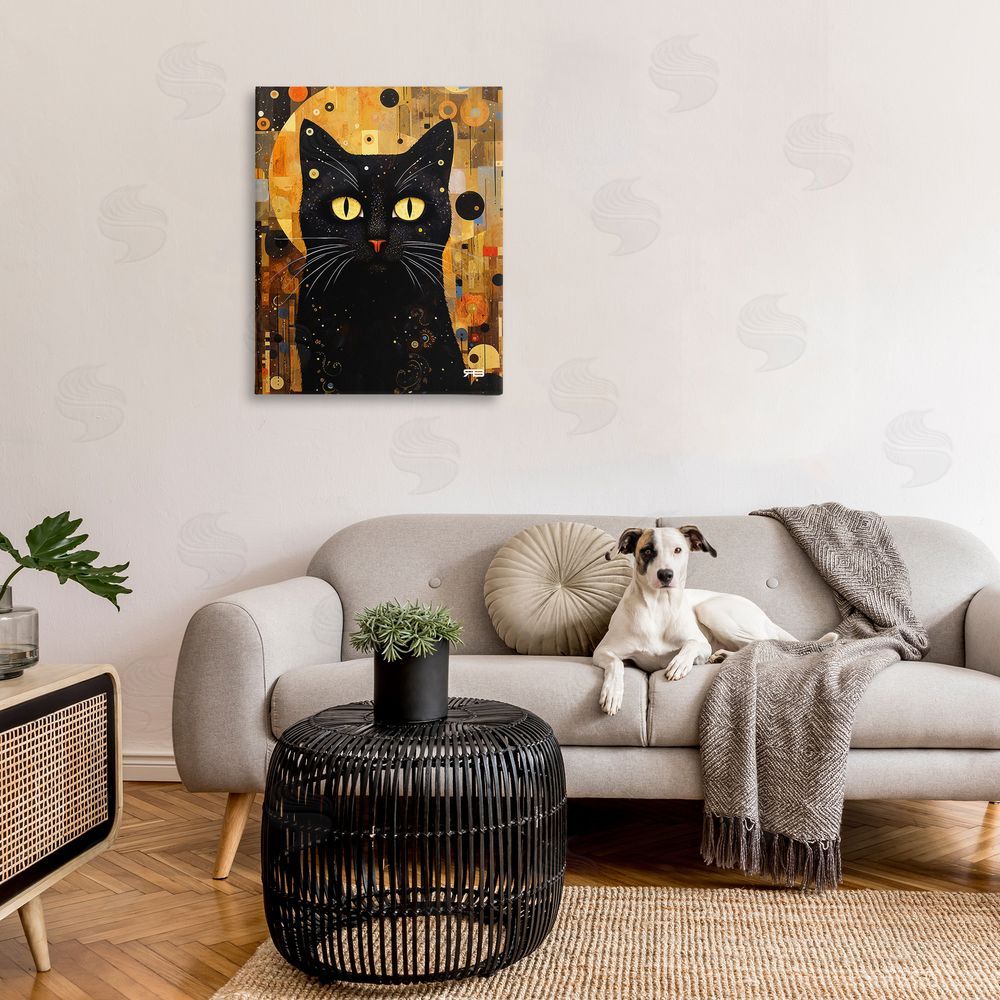 RB Black Cat with Modern Pattern