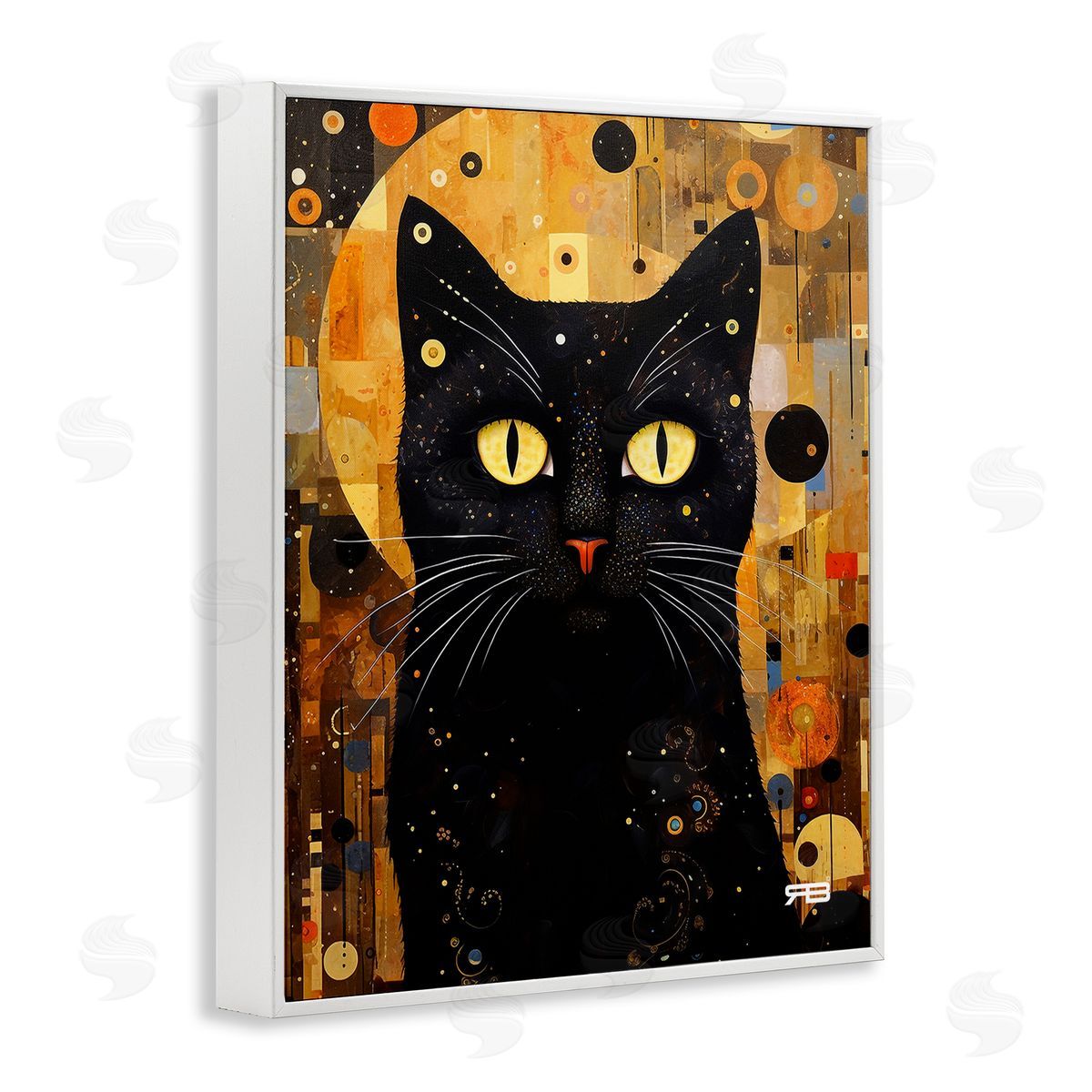 RB Black Cat with Modern Pattern