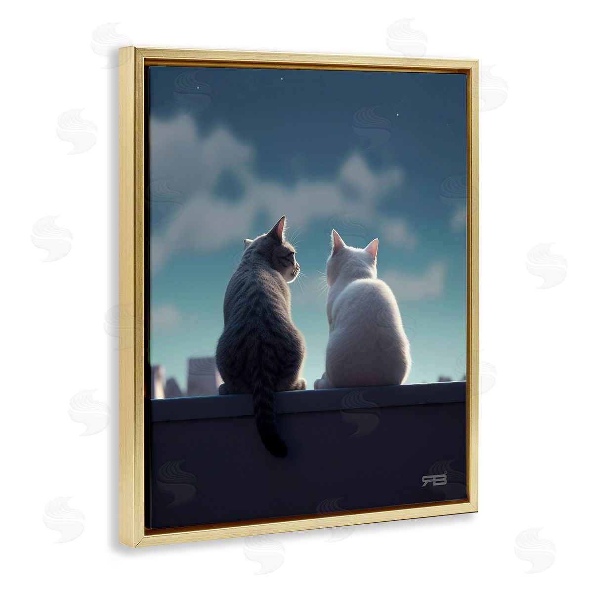 RB Gazing Cat Pair