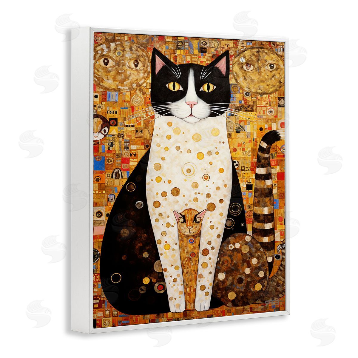 RB Mosaic Style Cats Pattern