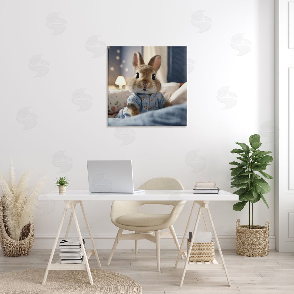 RB Bunny in Pajamas Canvas Wall Art in Room