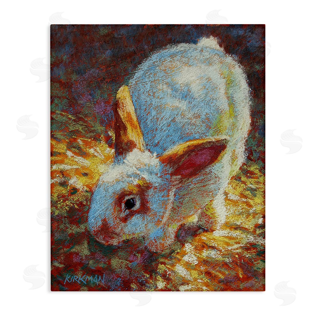 Rita Kirkman Rabbit Pointillism Portrait