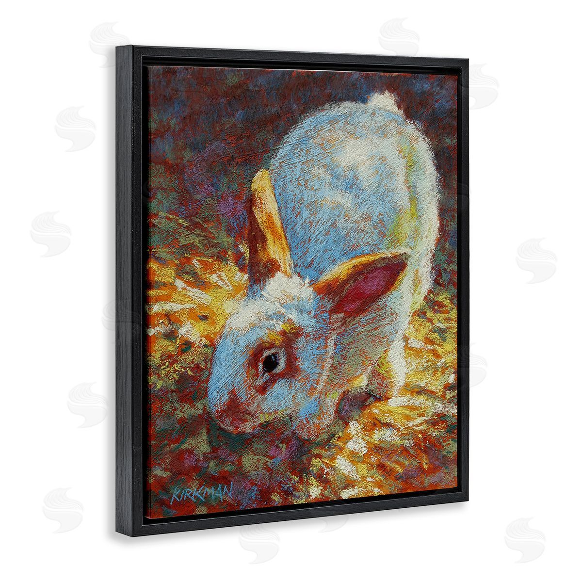 Rita Kirkman Rabbit Pointillism Portrait