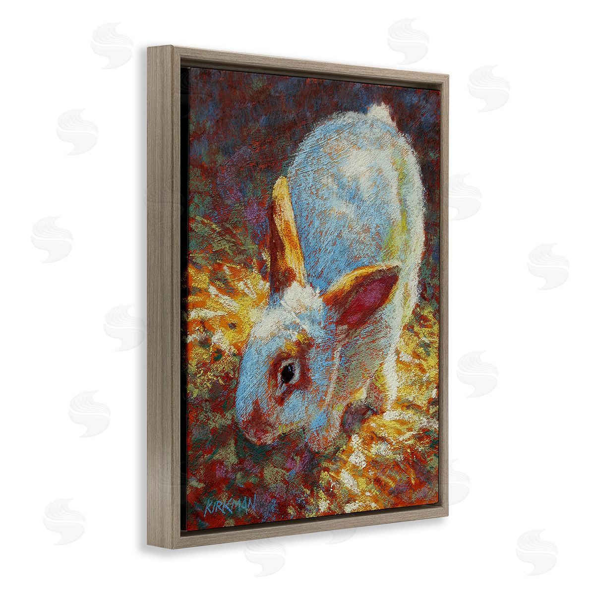Rita Kirkman Rabbit Pointillism Portrait