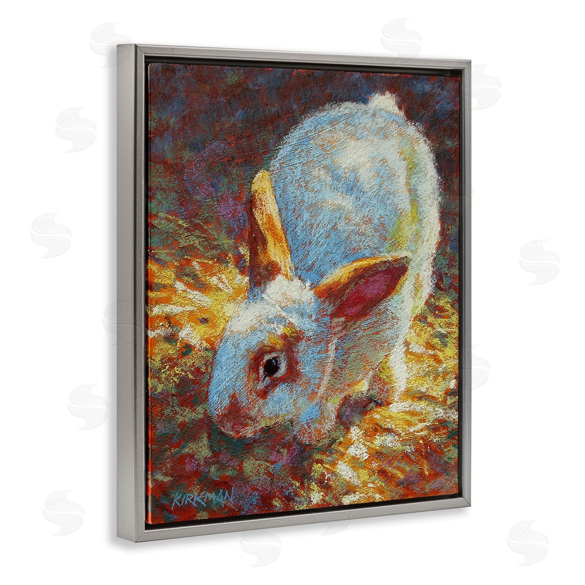 Rita Kirkman Rabbit Pointillism Portrait