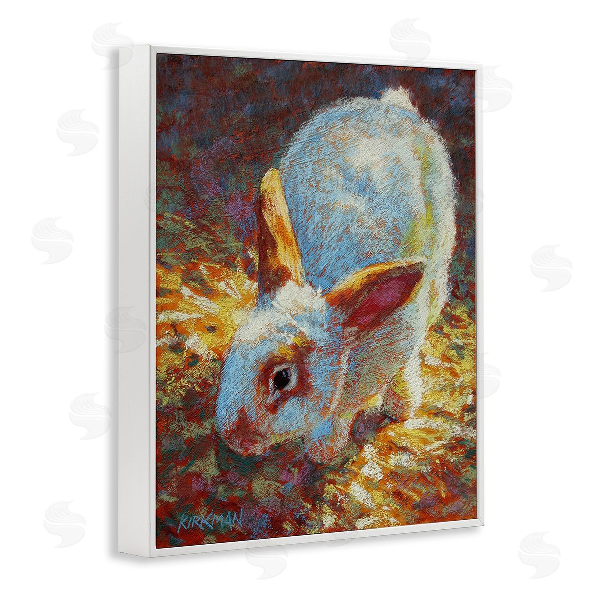 Rita Kirkman Rabbit Pointillism Portrait