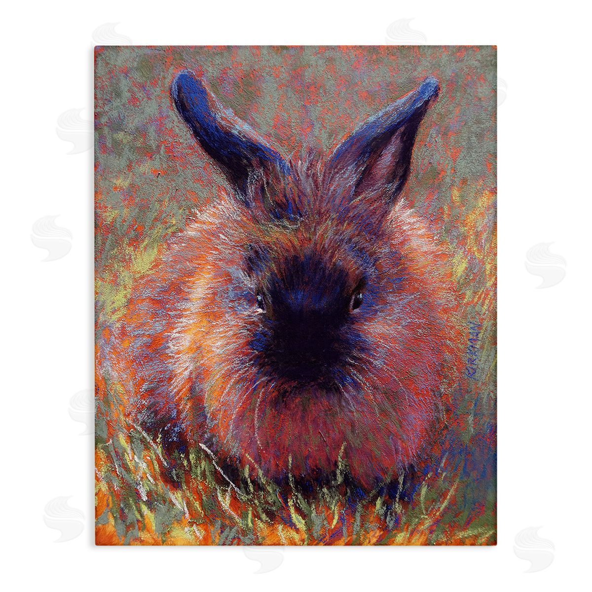 Rita Kirkman Abstract Stippled Rabbit