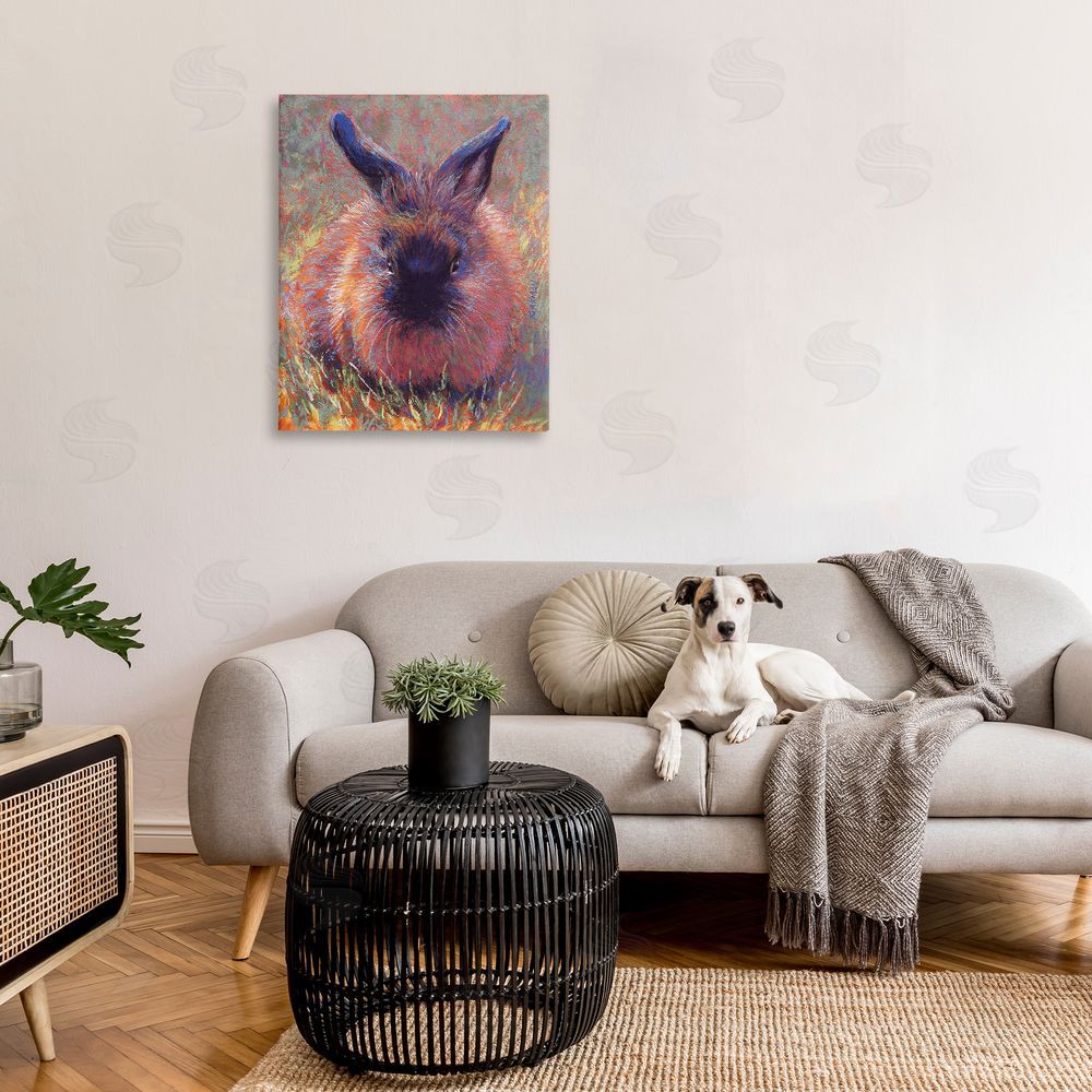 Rita Kirkman Abstract Stippled Rabbit