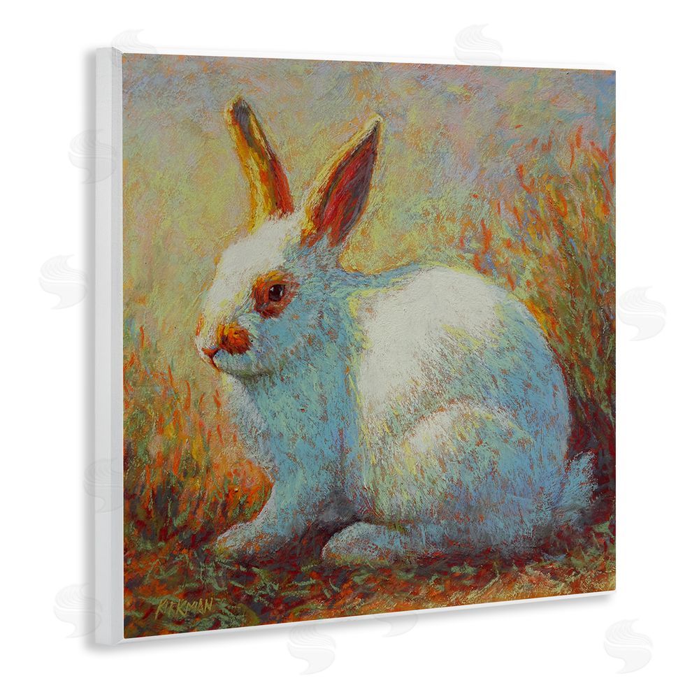 Rita Kirkman Traditional Bunny in Nature Wooden Wall Plaque Art Print