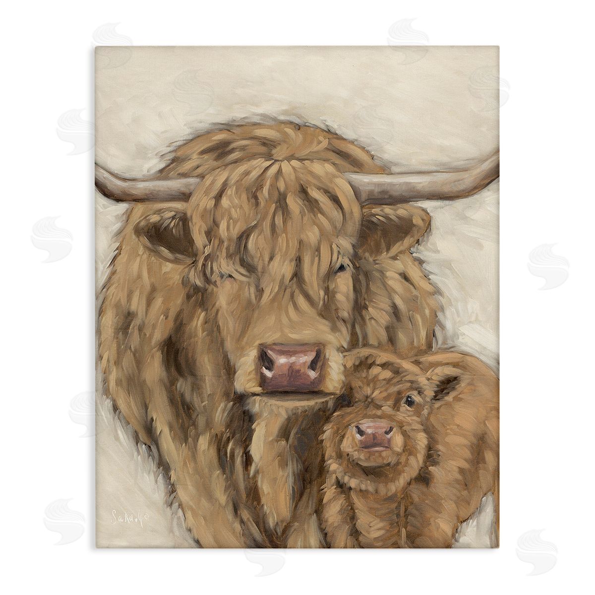 Sara G. Designs Highland Cattle & Calf