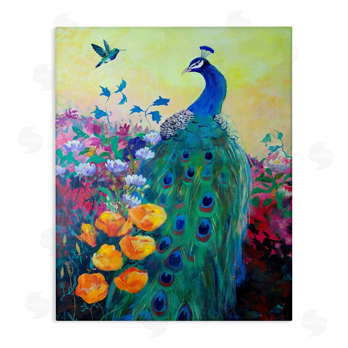 Robin Maria Peacock & Garden Flowers