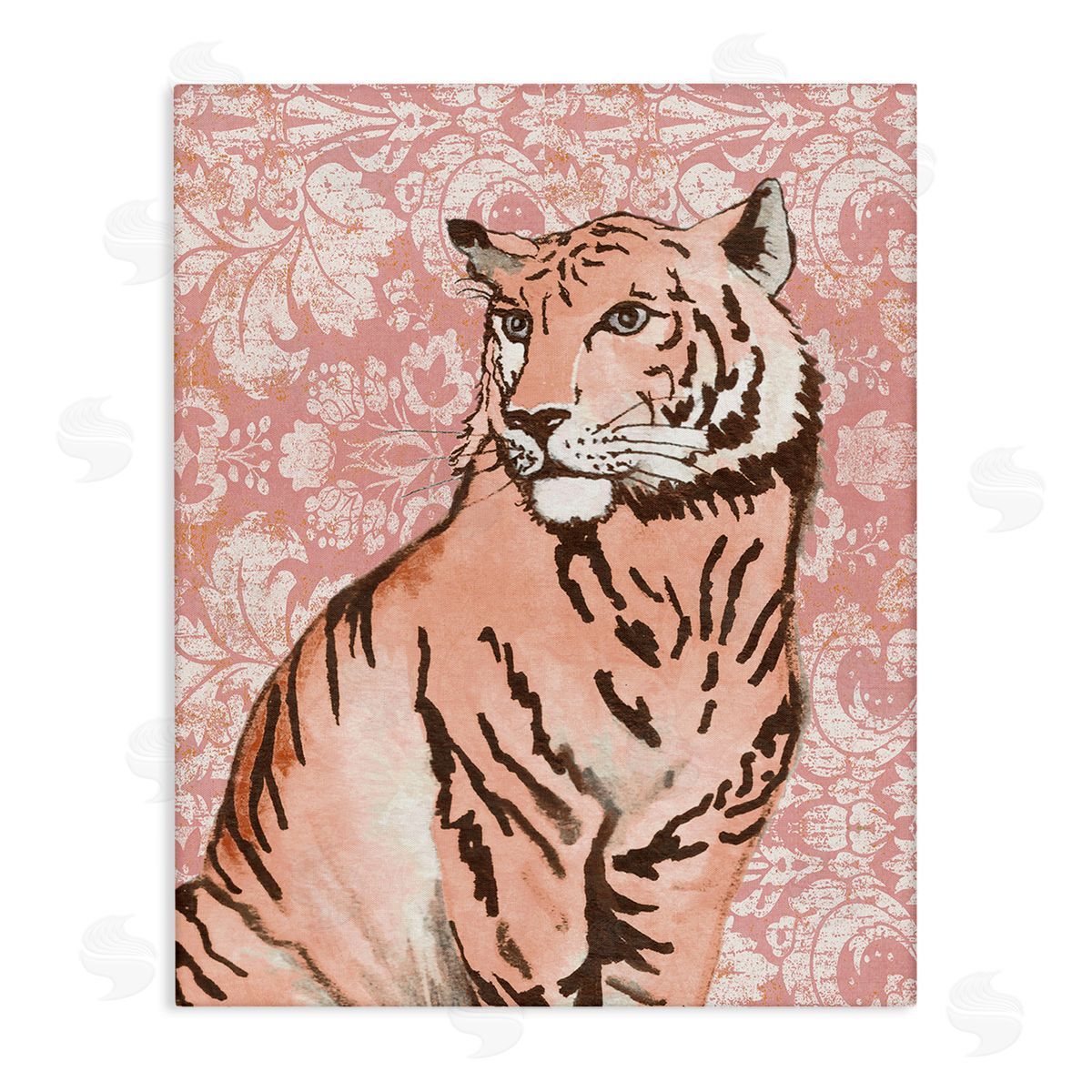 Elizabeth Medley Tiger with Vintage Pattern