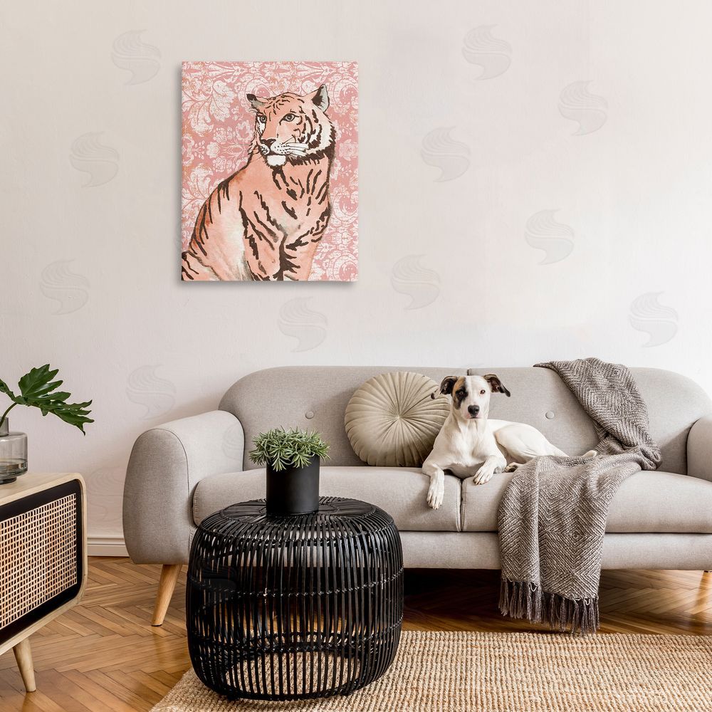 Elizabeth Medley Tiger with Vintage Pattern