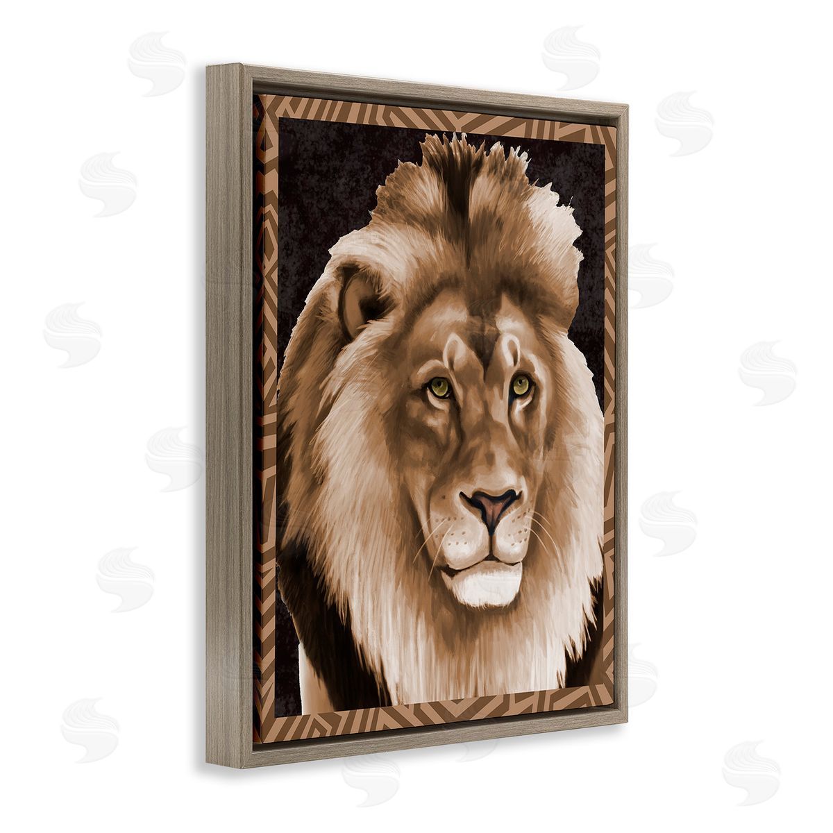 Lucca Sheppard Lion with Geometric Border