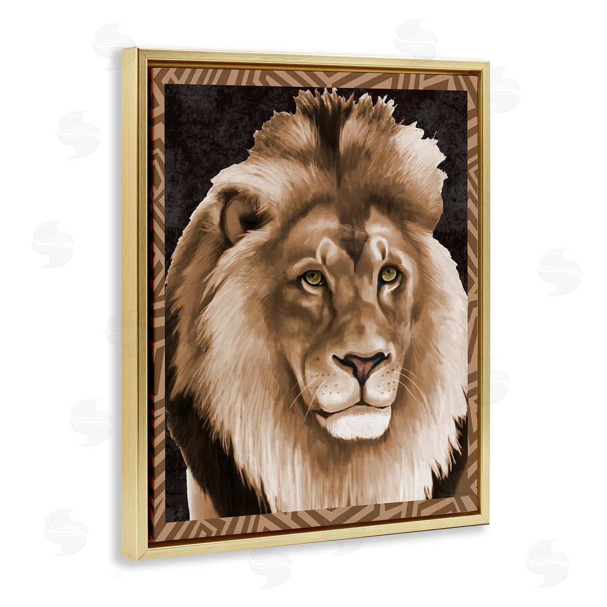 Lucca Sheppard Lion with Geometric Border