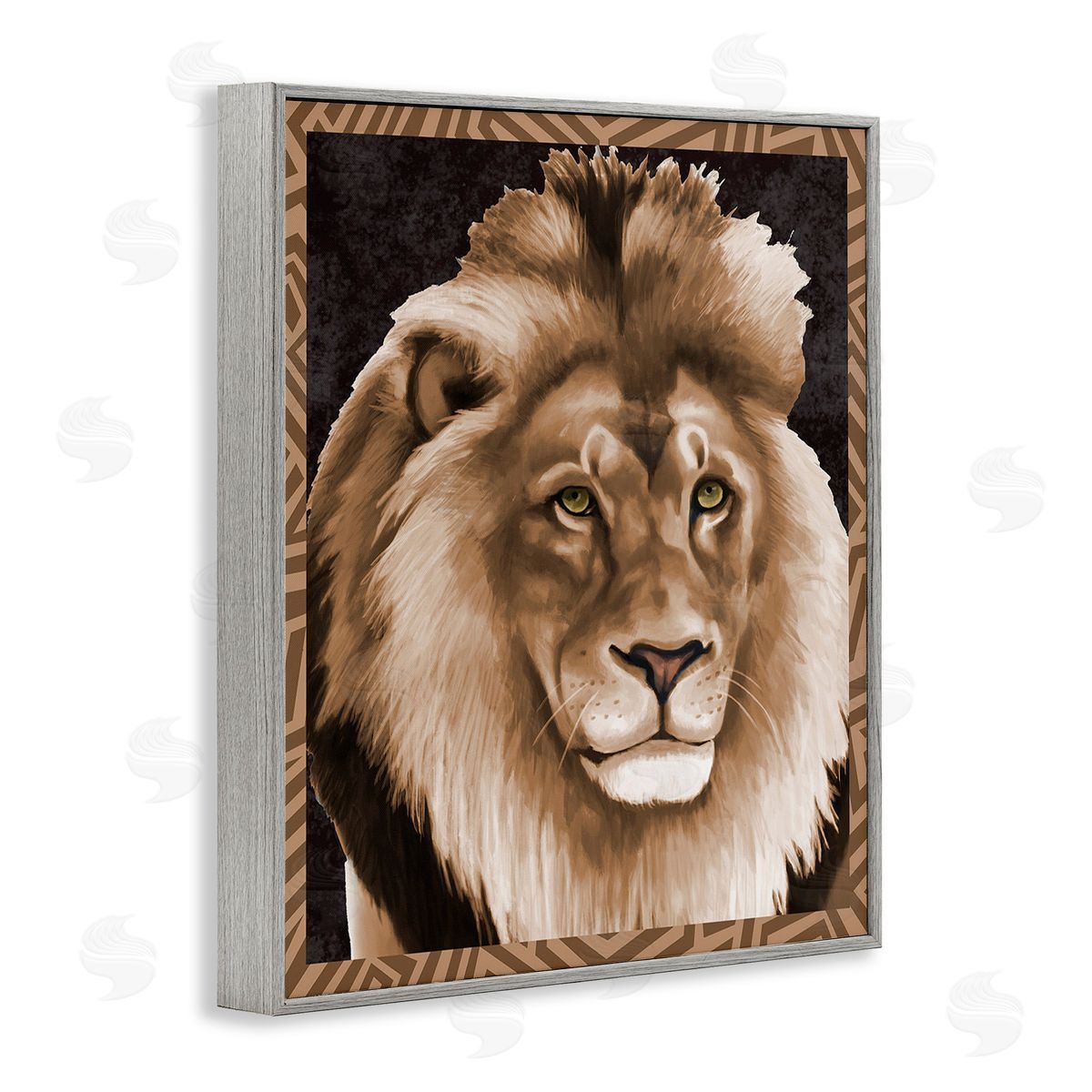 Lucca Sheppard Lion with Geometric Border