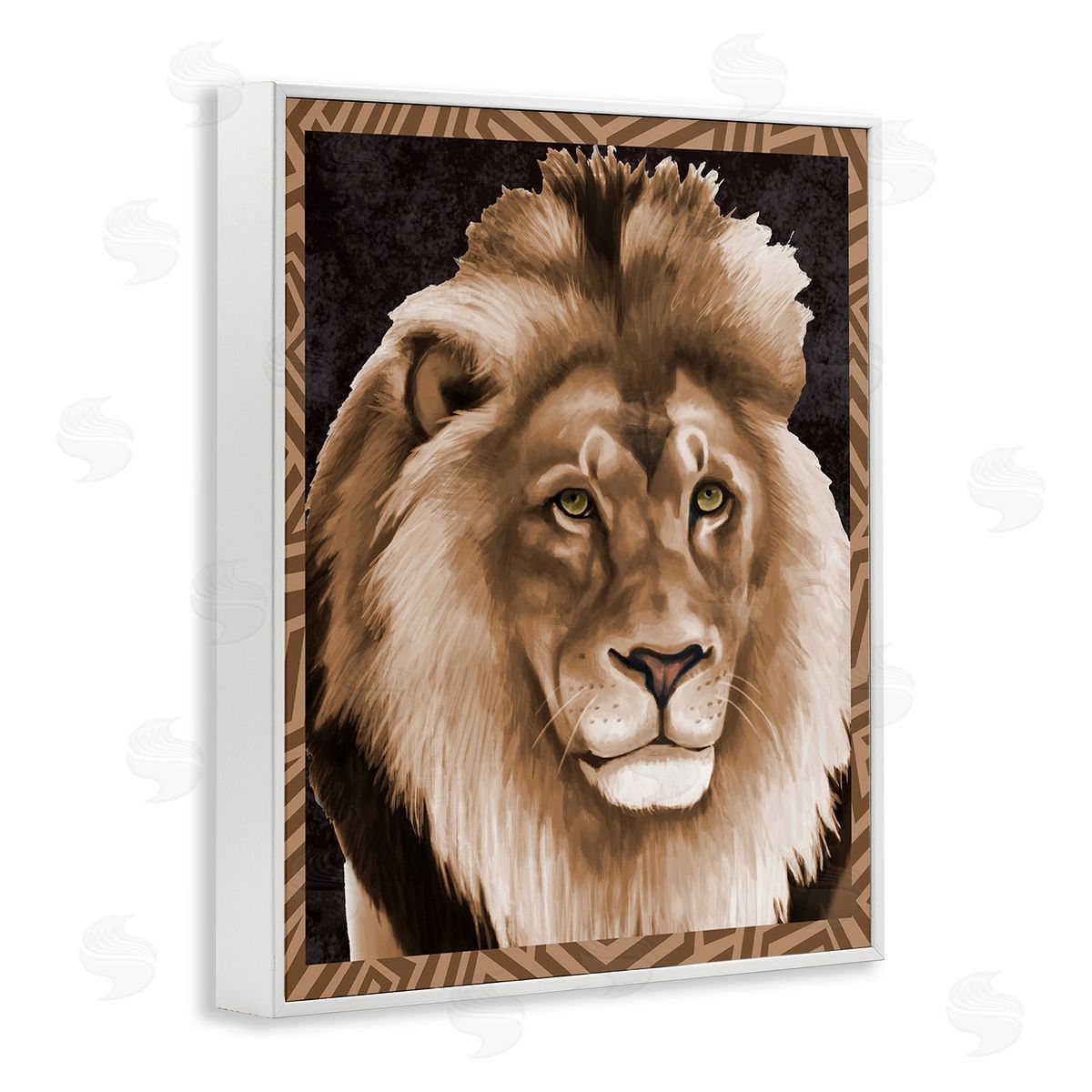 Lucca Sheppard Lion with Geometric Border