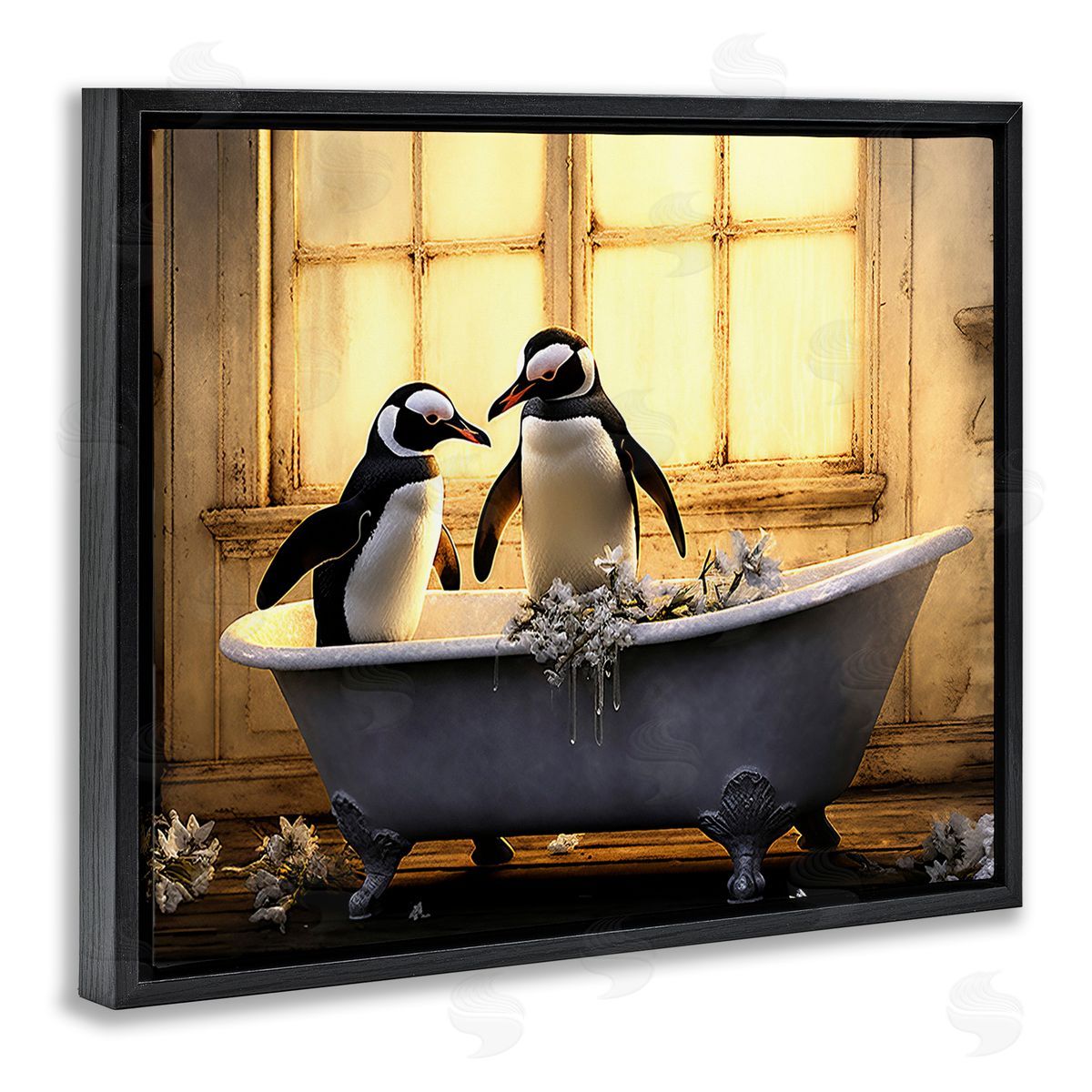 Lazar Studio Penguins in Sunlit Bath