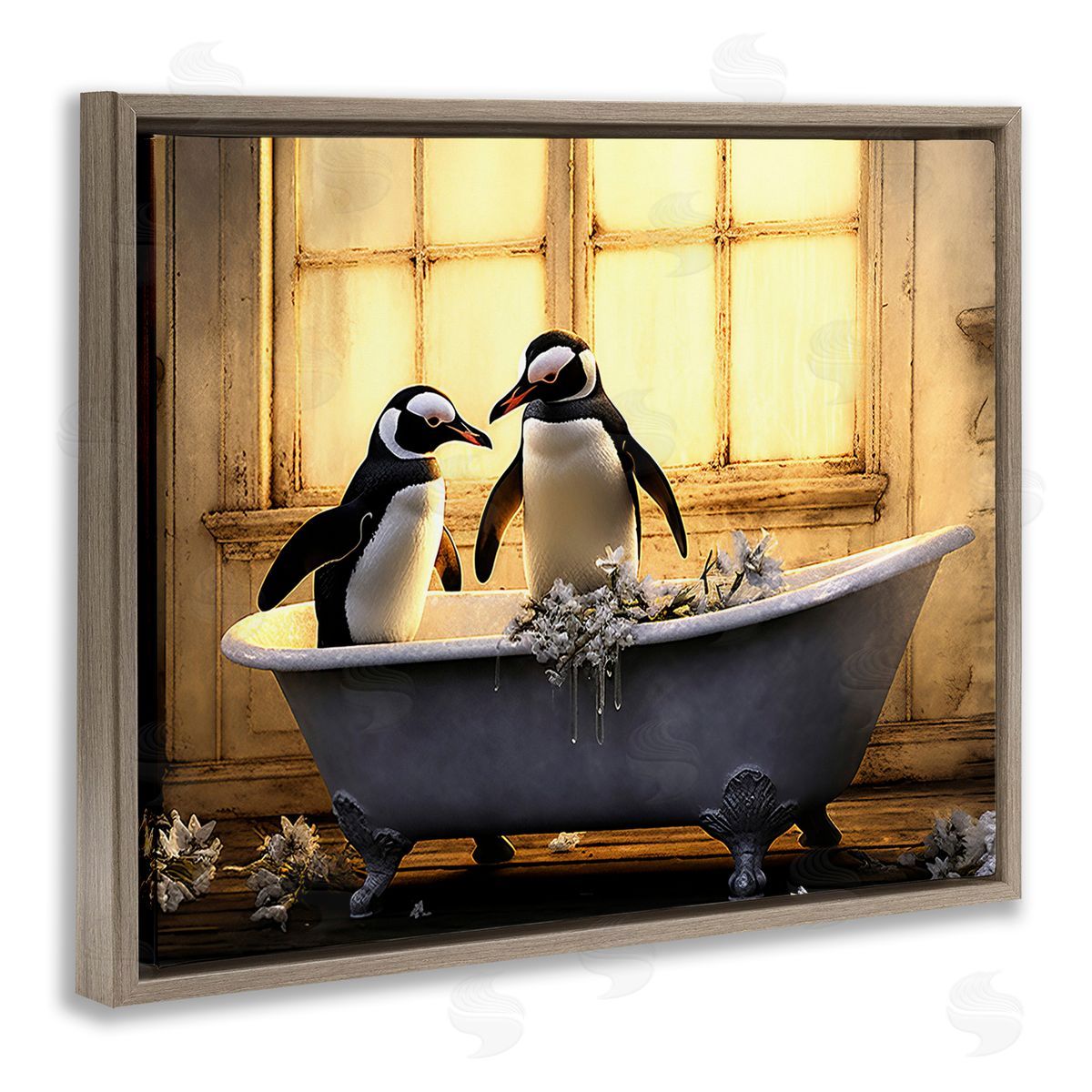 Lazar Studio Penguins in Sunlit Bath