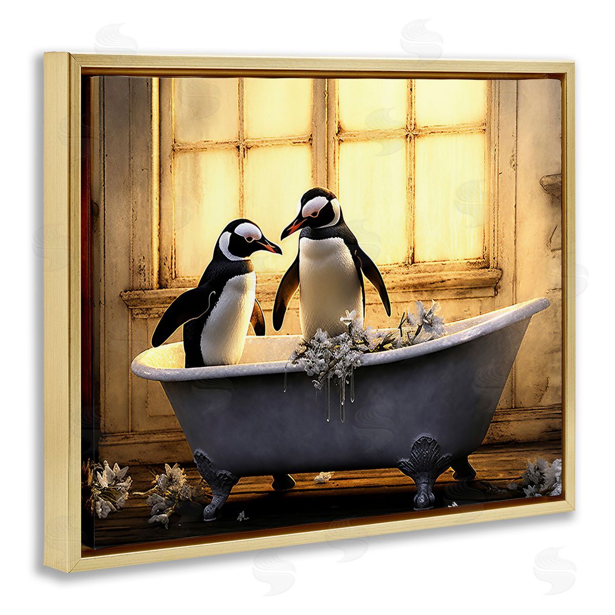 Lazar Studio Penguins in Sunlit Bath