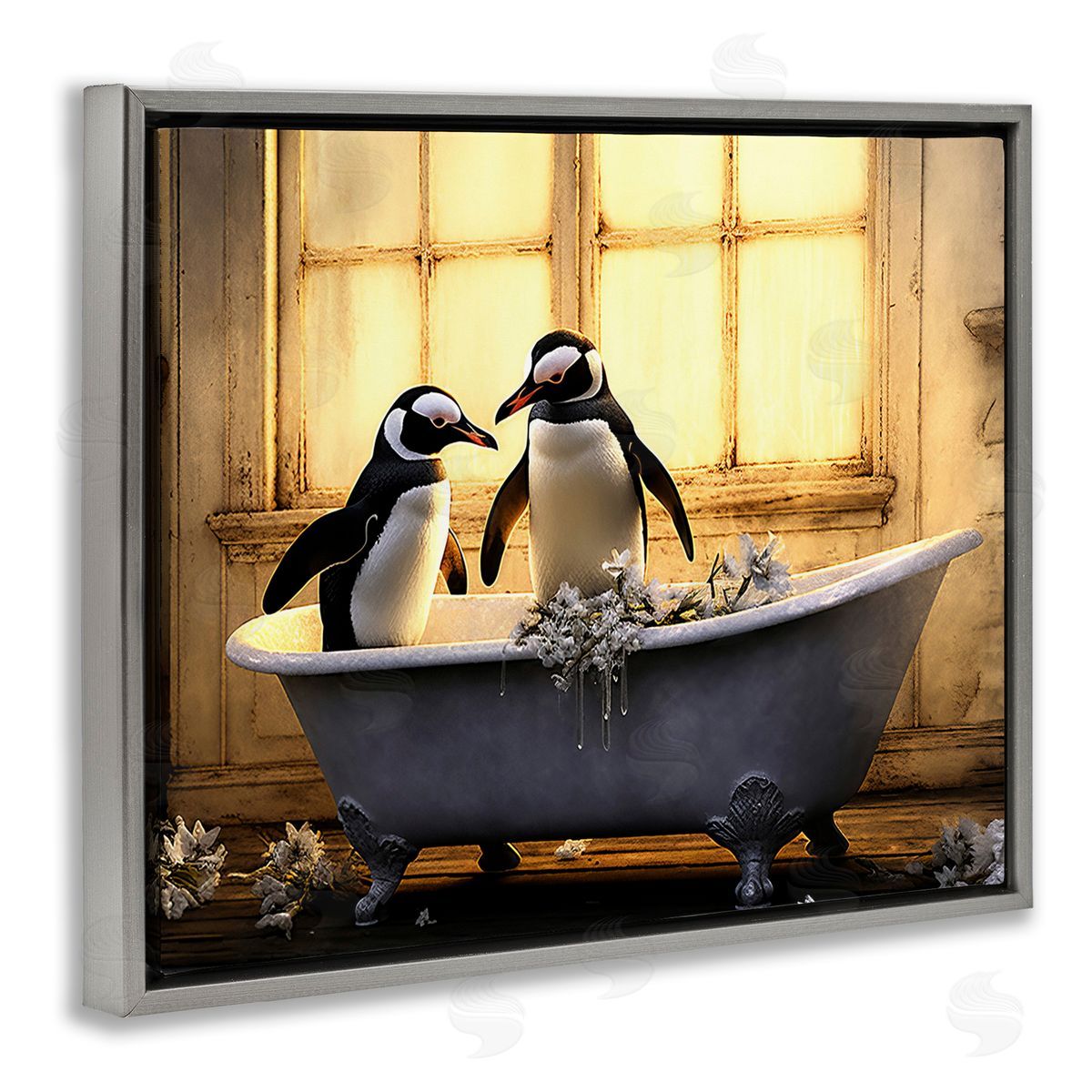 Lazar Studio Penguins in Sunlit Bath