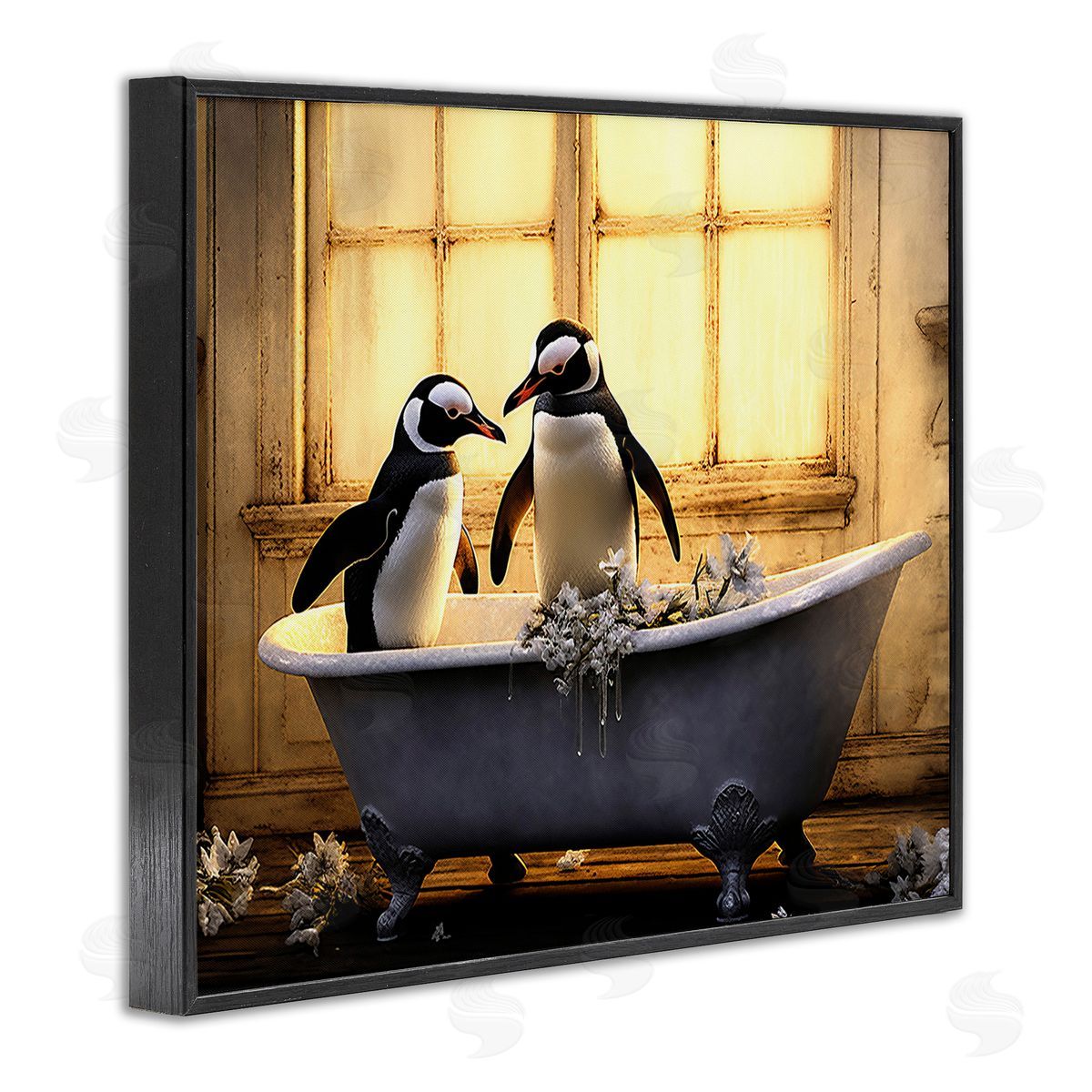 Lazar Studio Penguins in Sunlit Bath