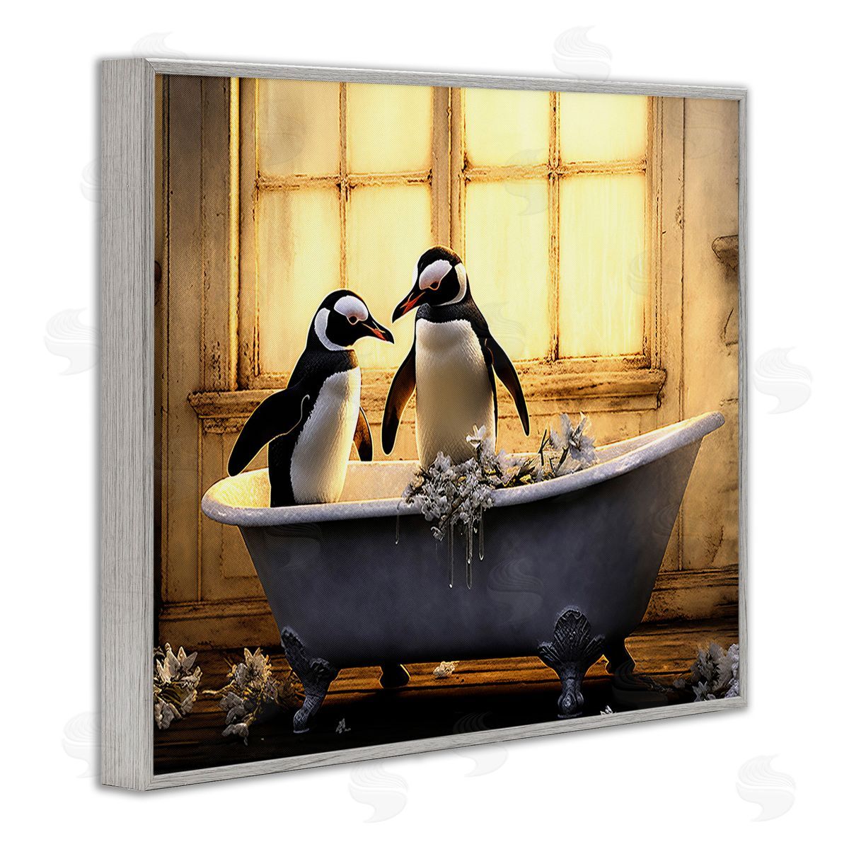 Lazar Studio Penguins in Sunlit Bath