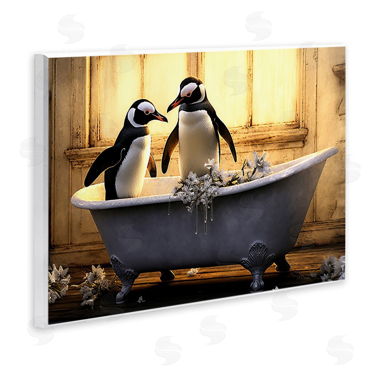 Lazar Studio Penguins in Sunlit Bath
