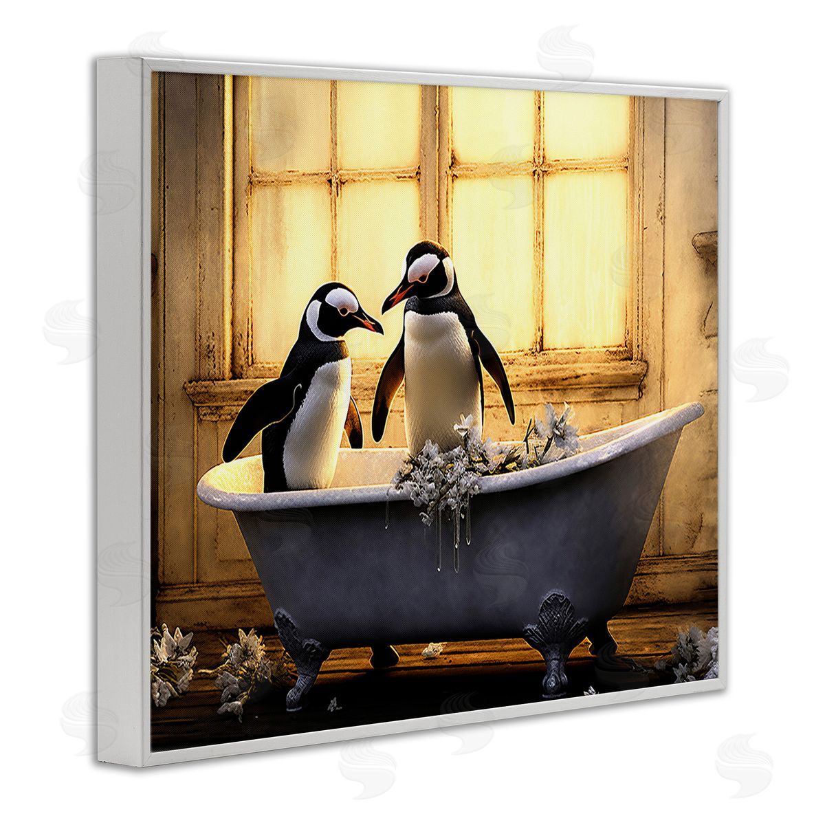Lazar Studio Penguins in Sunlit Bath