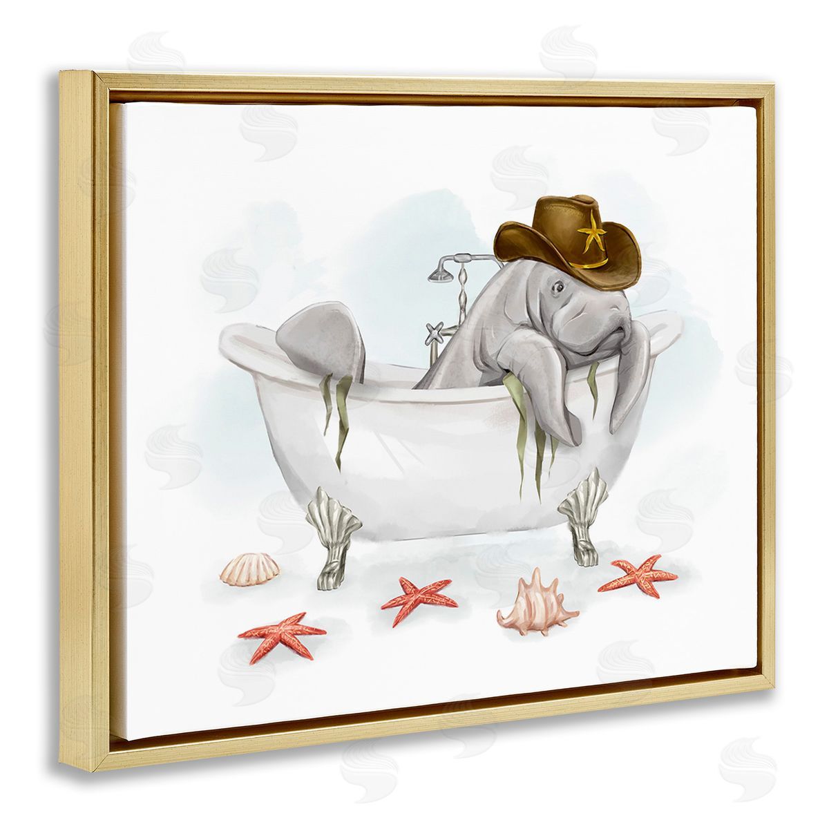 Ziwei Li Cowboy Manatee in Tub