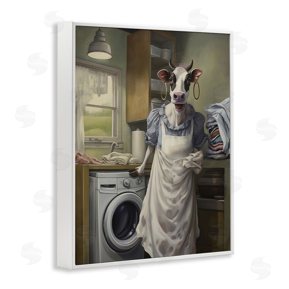 PSL Art Cow Doing Laundry