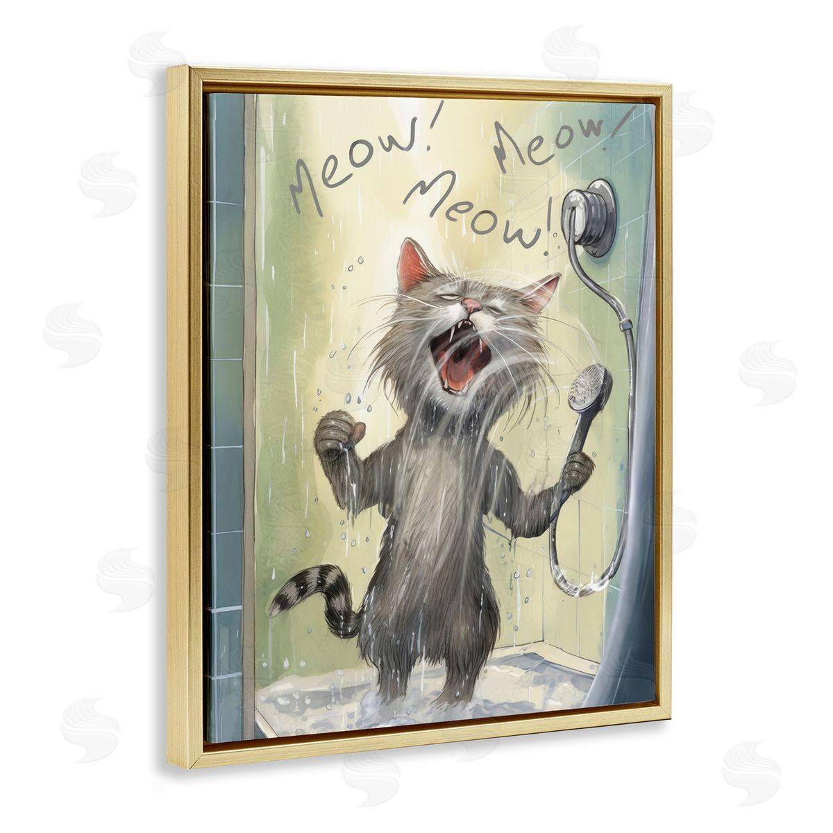 PSL Art Cat Singing in Shower